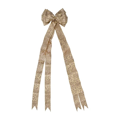Northlight Scroll 16 Loop Bow Indoor Ribbon