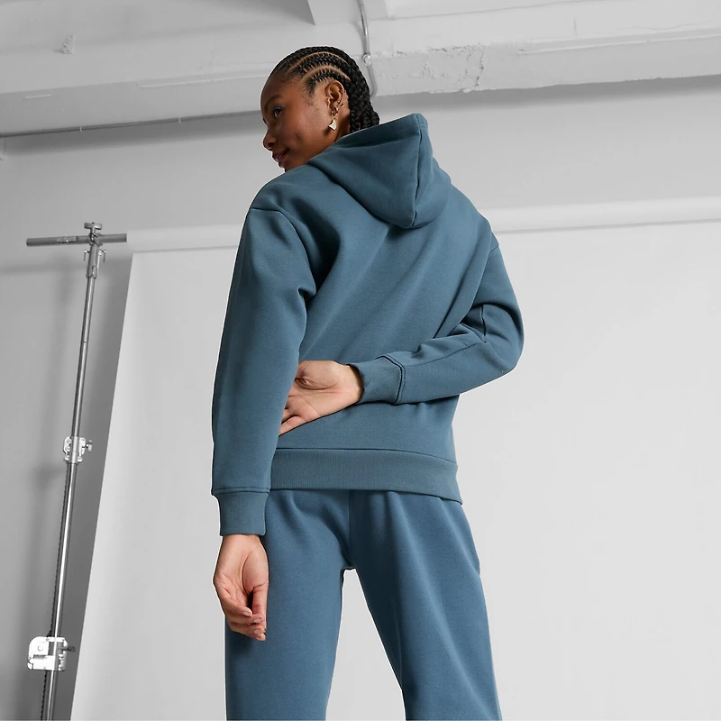 PUMA Womens All Dressed Up Fleece Hoodie