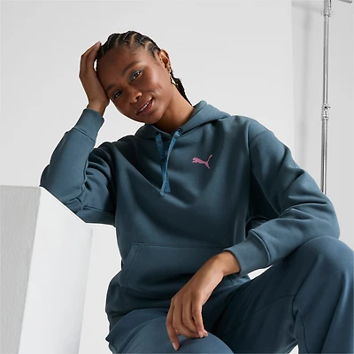 PUMA Womens All Dressed Up Fleece Hoodie