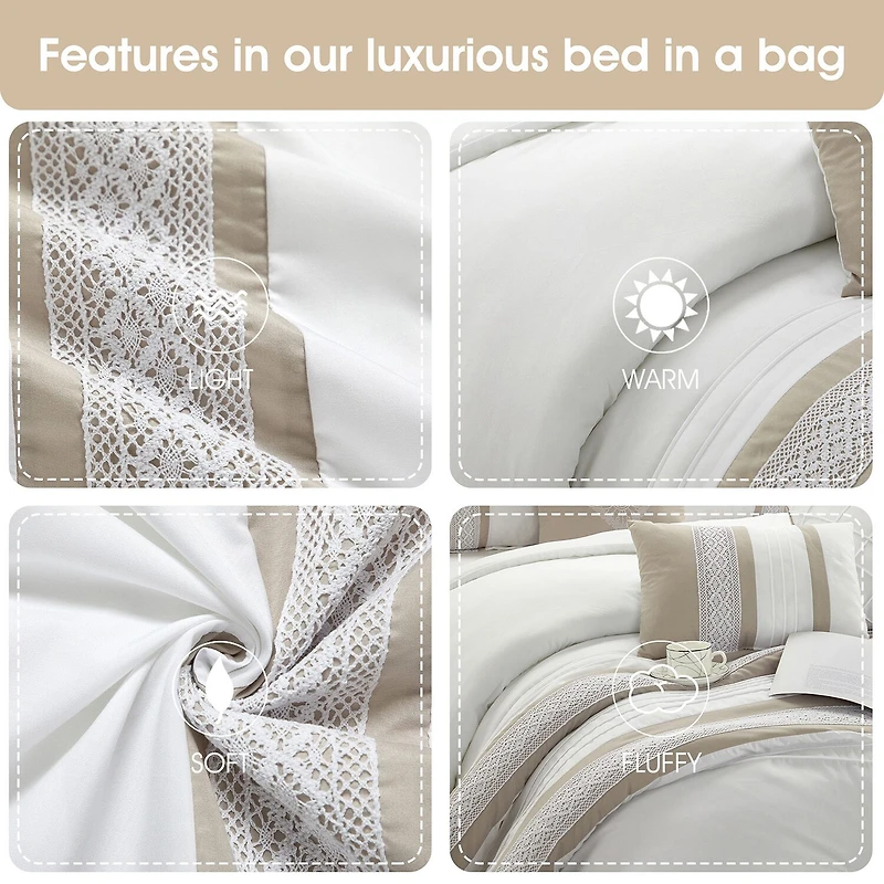 Stratford Park Keegan 7pc Lightweight Comforter Set
