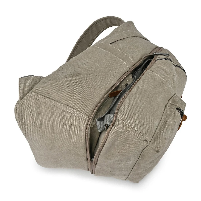 TSD Brand Trail Tree Double Canvas Laptop Backpack