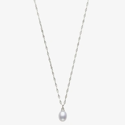 Yes, Please! Womens Genuine White Sterling Silver 18 Inch Pendant Necklace