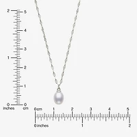 Yes, Please! Womens Genuine White Sterling Silver 18 Inch Pendant Necklace