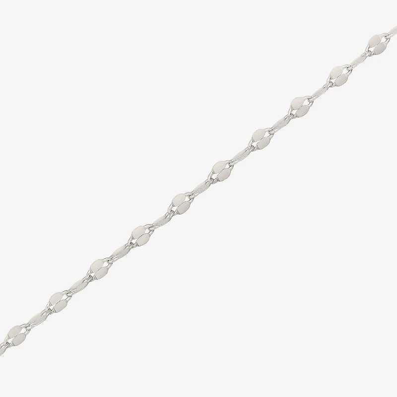 Yes, Please! Womens Genuine White Sterling Silver 18 Inch Pendant Necklace