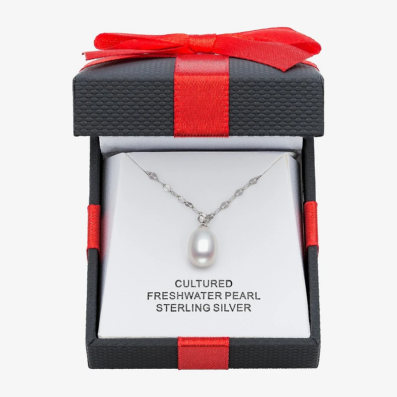 Yes, Please! Womens Genuine White Sterling Silver 18 Inch Pendant Necklace