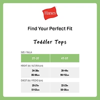 Hanes Toddler Boys U Neck Sleeveless 5 Pack Tank