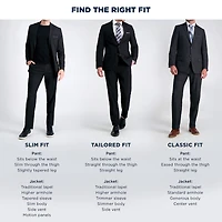 Haggar JMH Mens Classic Fit Plaid Suit Jacket