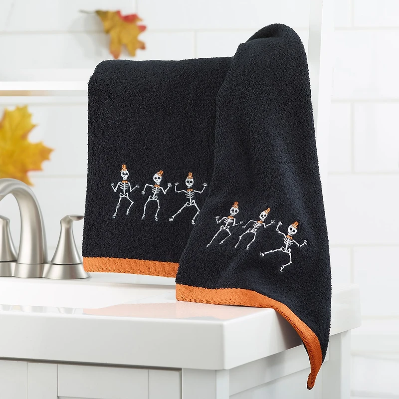 Avanti Skeletons 2 Pack Hand Towel