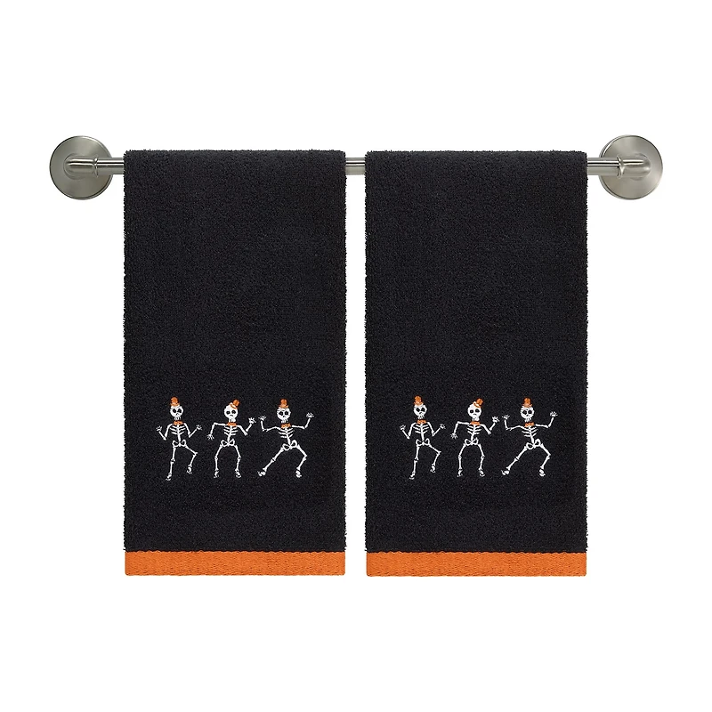 Avanti Skeletons 2 Pack Hand Towel