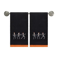 Avanti Skeletons 2 Pack Hand Towel