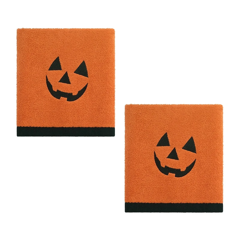 Avanti Jack O Lantern 2 Pack Hand Towel