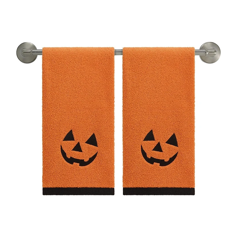 Avanti Jack O Lantern 2 Pack Hand Towel