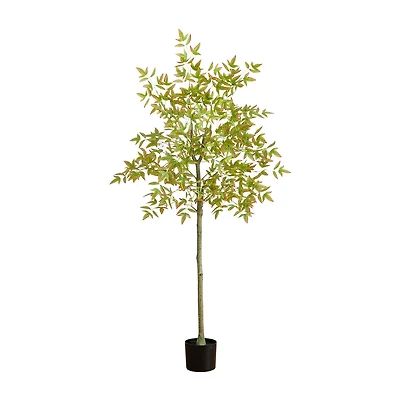 Nearly Natural 5ft Autumn Nandina Indoor Artificial Tree