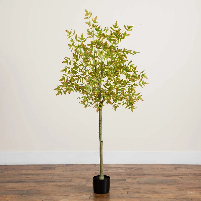 Nearly Natural 5ft Autumn Nandina Indoor Artificial Tree