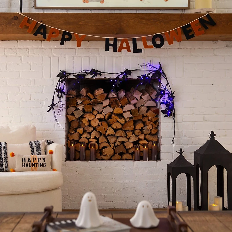 Nearly Natural Halloween Indoor Garland