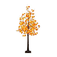 Nearly Natural 5ft Pre-Lit Autumn Maple Lighted Indoor Artificial Tree