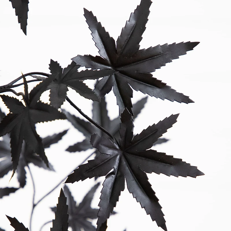 Nearly Natural 4ft Halloween Black Maple Indoor Artificial Tree