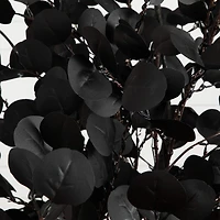 Nearly Natural 9ft Pre-Lit Black Eucalyptus Lighted Indoor Artificial Tree
