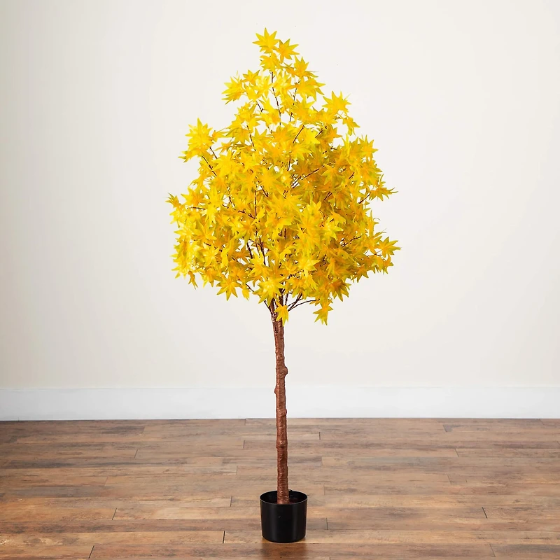 Nearly Natural 5ft Pre-Lit Autumn Maple Lighted Indoor Artificial Tree