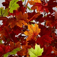 Nearly Natural 5ft Autumn Maple Fall Lighted Indoor Artificial Tree