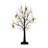 Nearly Natural 3ft Pre-Lit Halloween Pumpkins Lighted Indoor Artificial Tree