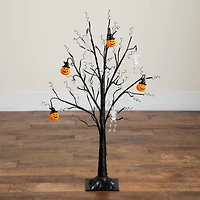 Nearly Natural 3ft Pre-Lit Halloween Pumpkins Lighted Indoor Artificial Tree