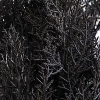 Nearly Natural Halloween Black Cedar Indoor Outdoor Artificial Tree
