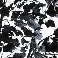 Nearly Natural 7ft Halloween Black Maple Indoor Artificial Tree