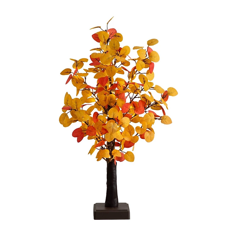 Nearly Natural 21" Pre-Lit Eucalyptus Lighted Indoor 3-pc. Artificial Tree