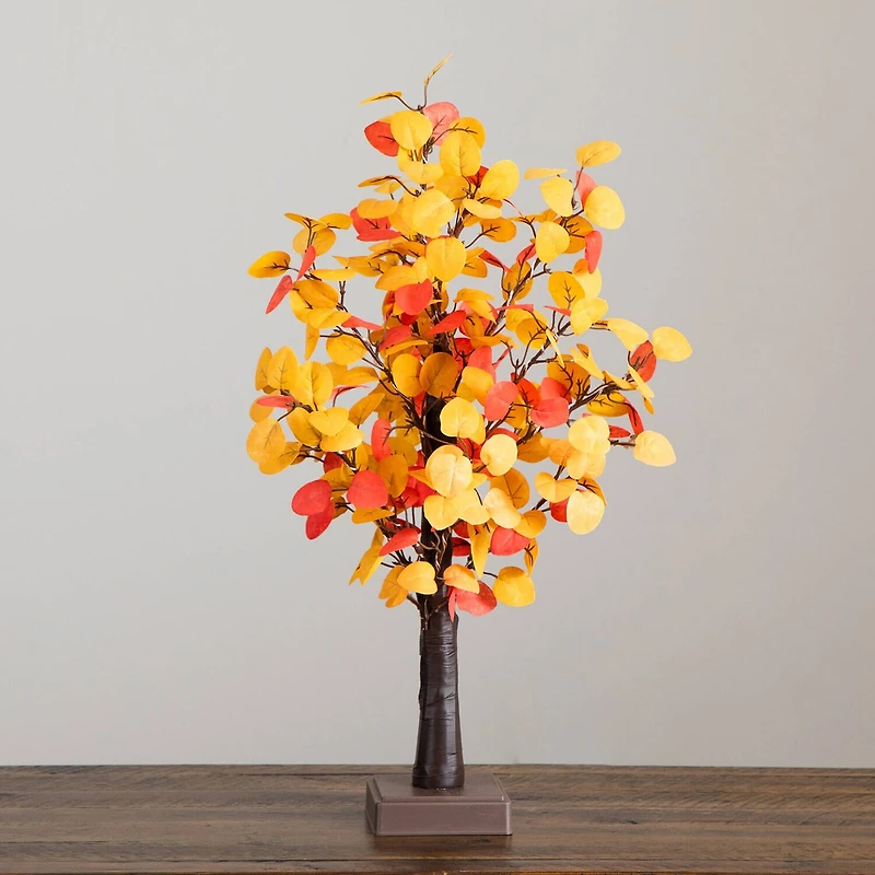 Nearly Natural 21" Pre-Lit Eucalyptus Lighted Indoor 3-pc. Artificial Tree