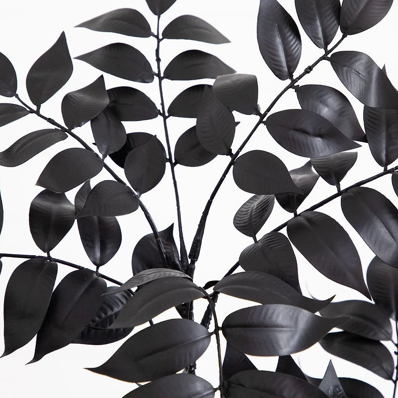 Nearly Natural 4ft Halloween Black Sumac Indoor Artificial Tree