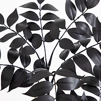 Nearly Natural 4ft Halloween Black Sumac Indoor Artificial Tree