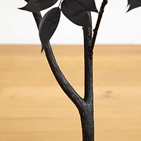 Nearly Natural 4ft Halloween Black Sumac Indoor Artificial Tree