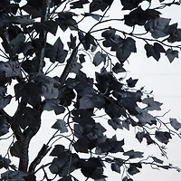 Nearly Natural 6ft Halloween Black Maple Indoor Artificial Tree