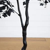 Nearly Natural 6ft Halloween Black Maple Indoor Artificial Tree