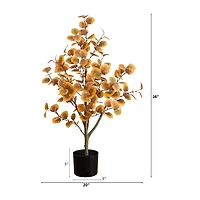 Nearly Natural 3ft Autumn Eucalyptus Indoor Artificial Tree