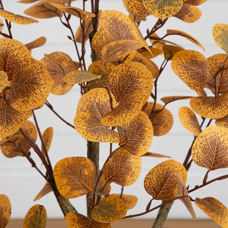 Nearly Natural 3ft Autumn Eucalyptus Indoor Artificial Tree