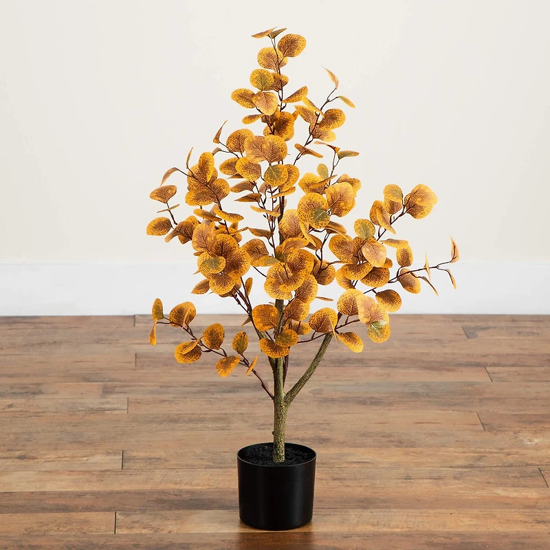 Nearly Natural 3ft Autumn Eucalyptus Indoor Artificial Tree