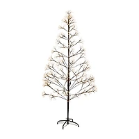 Nearly Natural 6ft Pre-Lit Halloween Starburst Lighted Indoor Artificial Tree