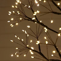 Nearly Natural 6ft Pre-Lit Halloween Starburst Lighted Indoor Artificial Tree