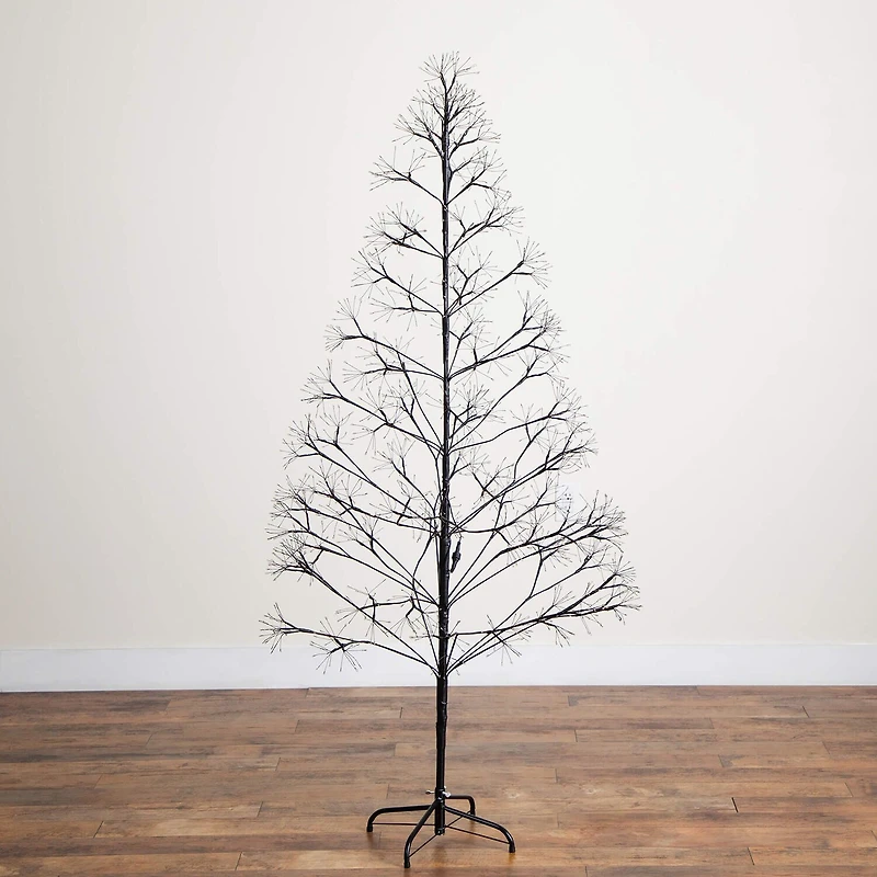 Nearly Natural 6ft Pre-Lit Halloween Starburst Lighted Indoor Artificial Tree