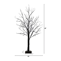 Nearly Natural 4ft Pre-Lit Halloween Twig Lighted Indoor Artificial Tree