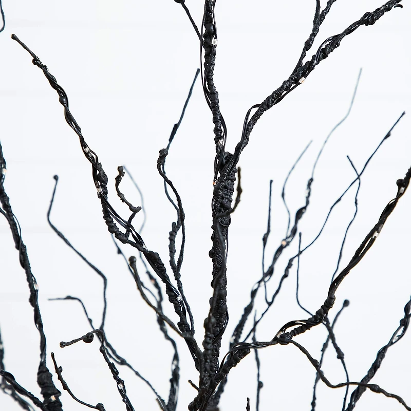 Nearly Natural 4ft Pre-Lit Halloween Twig Lighted Indoor Artificial Tree