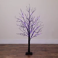 Nearly Natural 4ft Pre-Lit Halloween Twig Lighted Indoor Artificial Tree