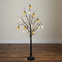 Nearly Natural 5ft Pre-Lit Halloween Pumpkins Lighted Indoor Artificial Tree