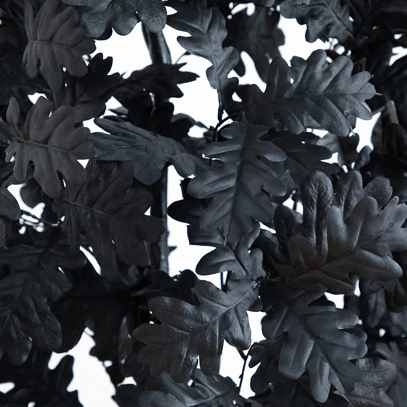 Nearly Natural 6ft Halloween Black Oak Indoor Artificial Tree