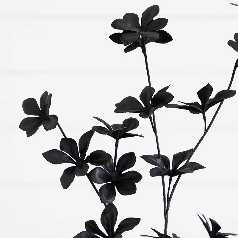 Nearly Natural 4ft Black Enkianthus Indoor Artificial Tree