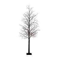 Nearly Natural 8ft Pre-Lit Halloween Twig Lighted Indoor Artificial Tree