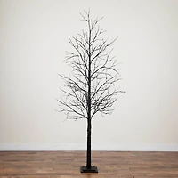 Nearly Natural 8ft Pre-Lit Halloween Twig Lighted Indoor Artificial Tree