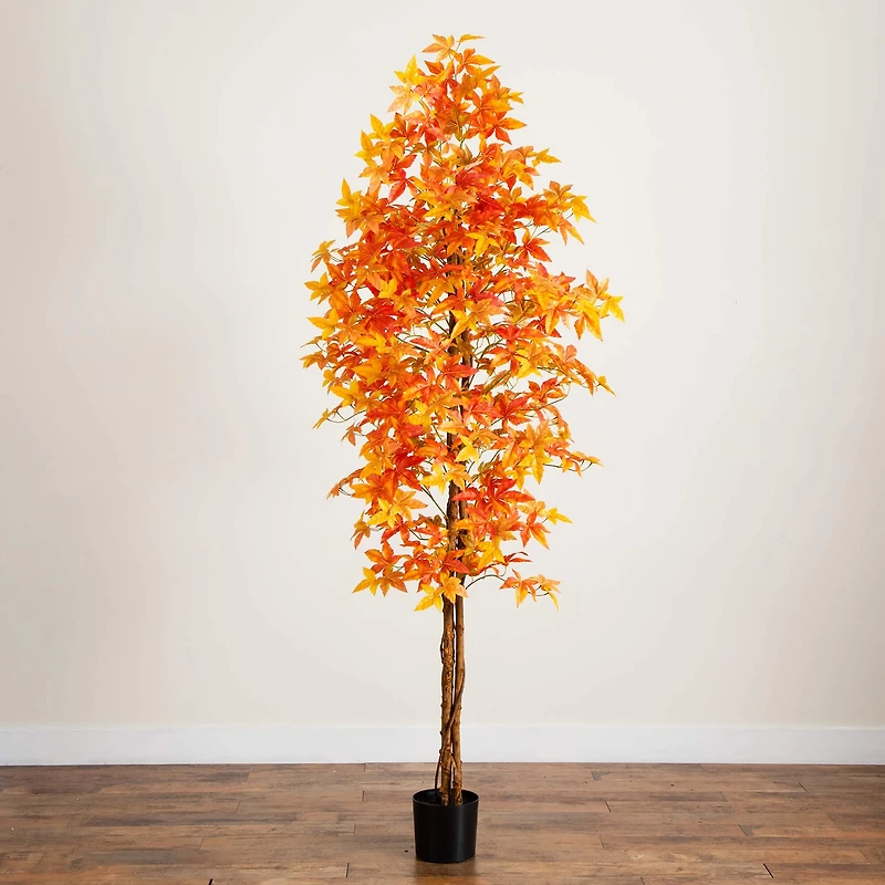 Nearly Natural 8ft Deluxe Maple Indoor Artificial Tree